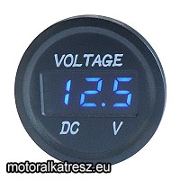 Biketec Voltmérő beépíthető kék leddel (D1) (1 db) Biketec Voltmérő beépíthető kék leddel (D1) (1 db)