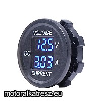 Biketec Volt és ampermérő beépíthető kék leddel (D6) (1 db) Biketec Volt és ampermérő beépíthető kék leddel (D6) (1 db)