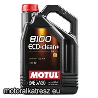 Motul 8100 ECO-Clean+ 5W30 FULL SZINTETIKUS autó olaj 5l (1 db) Motul 8100 ECO-Clean+ 5W30 FULL SZINTETIKUS autó olaj 5l (1 db)