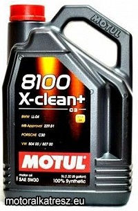 Motul 8100 X-Clean+ 5W30 FULL SZINTETIKUS autó olaj 5l (1 db) Motul 8100 X-Clean+ 5W30 FULL SZINTETIKUS autó olaj 5l (1 db)