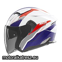 NOX N130 fehér-kék-piros nyitott bukósisak XL (1 db) NOX N130 fehér-kék-piros nyitott bukósisak XL (1 db)
