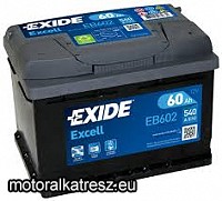 Exide EB602 Excell 60Ah akkumulátor