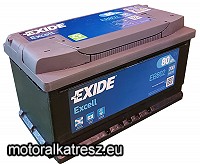 Exide EB802 Excell 80Ah akkumulátor